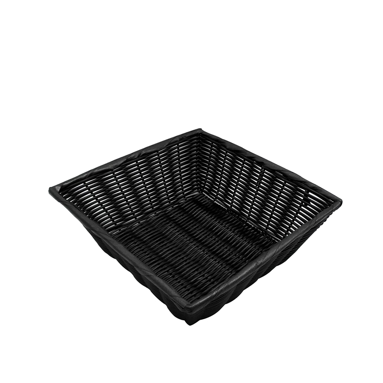 square type plastic wicker fruit basket with high quality