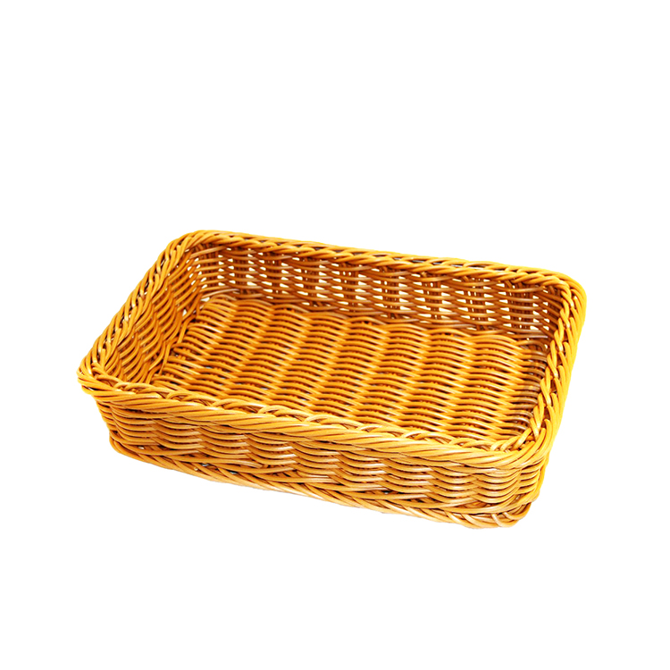 handcraft PP rattan display basket for fruit