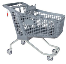 220L big plastic shopping trolley for supermarket
